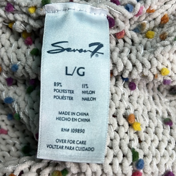 Seven 7 Large Confetti Sweater Long Sleeve - Picture 9 of 12